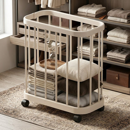 Rolling Laundry and Equipment Storage Basket