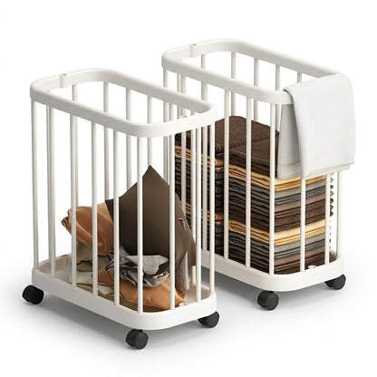 Rolling Laundry and Equipment Storage Basket
